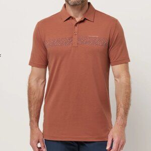 Travis Mathew Heater Polo, Orange, Large